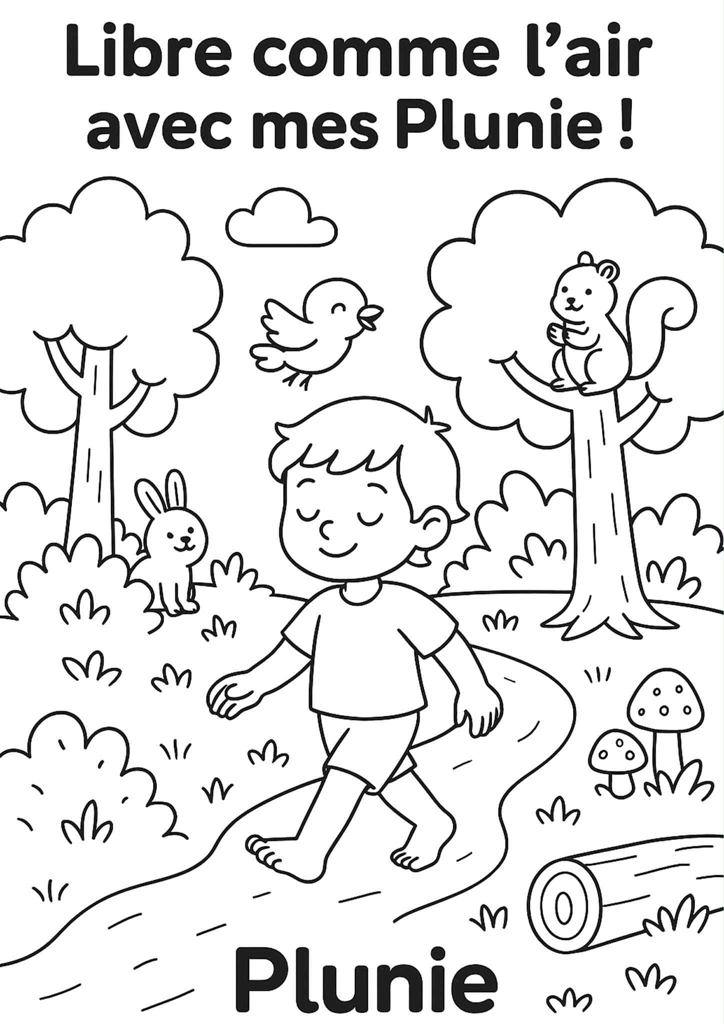 Coloriage à imprimer Plunie semaine 1