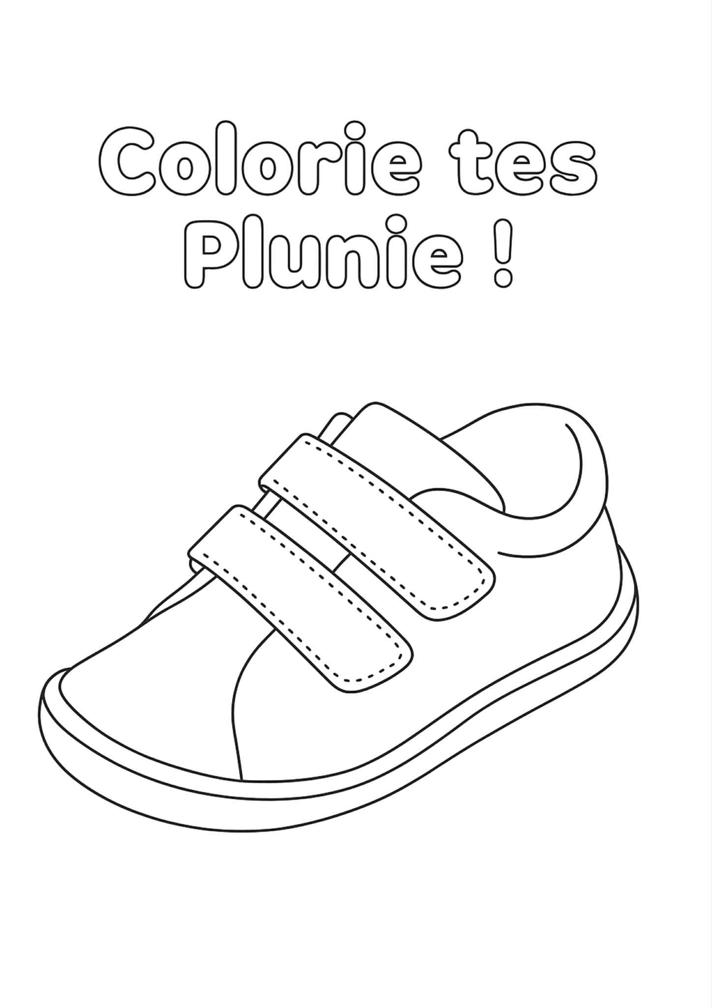 Coloriage à imprimer Plunie semaine 2