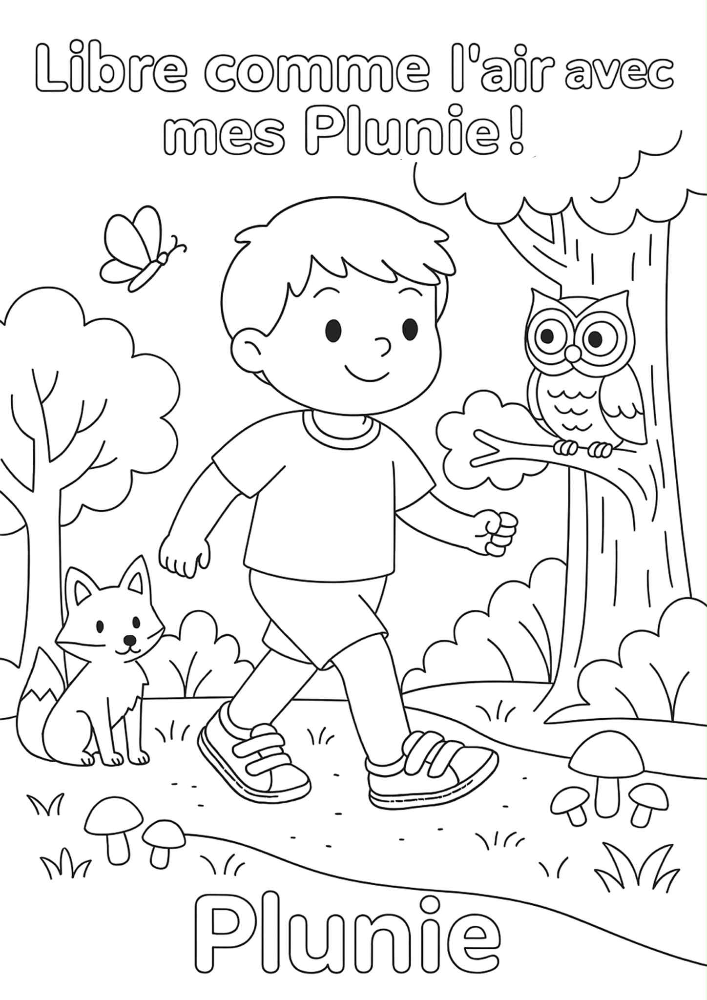 Coloriage à imprimer Plunie semaine 3